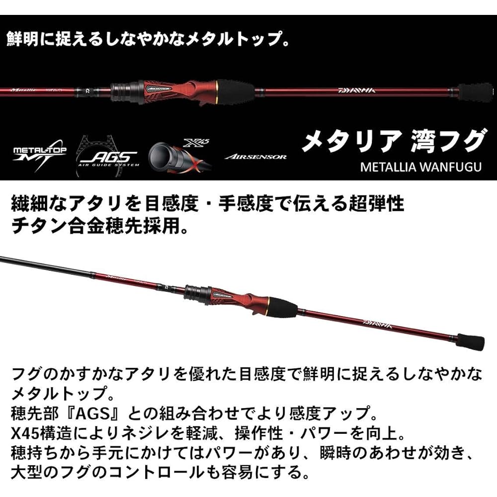 DAIWA Boat Rod Metallia Bay Puffer 175 Fishing Rod