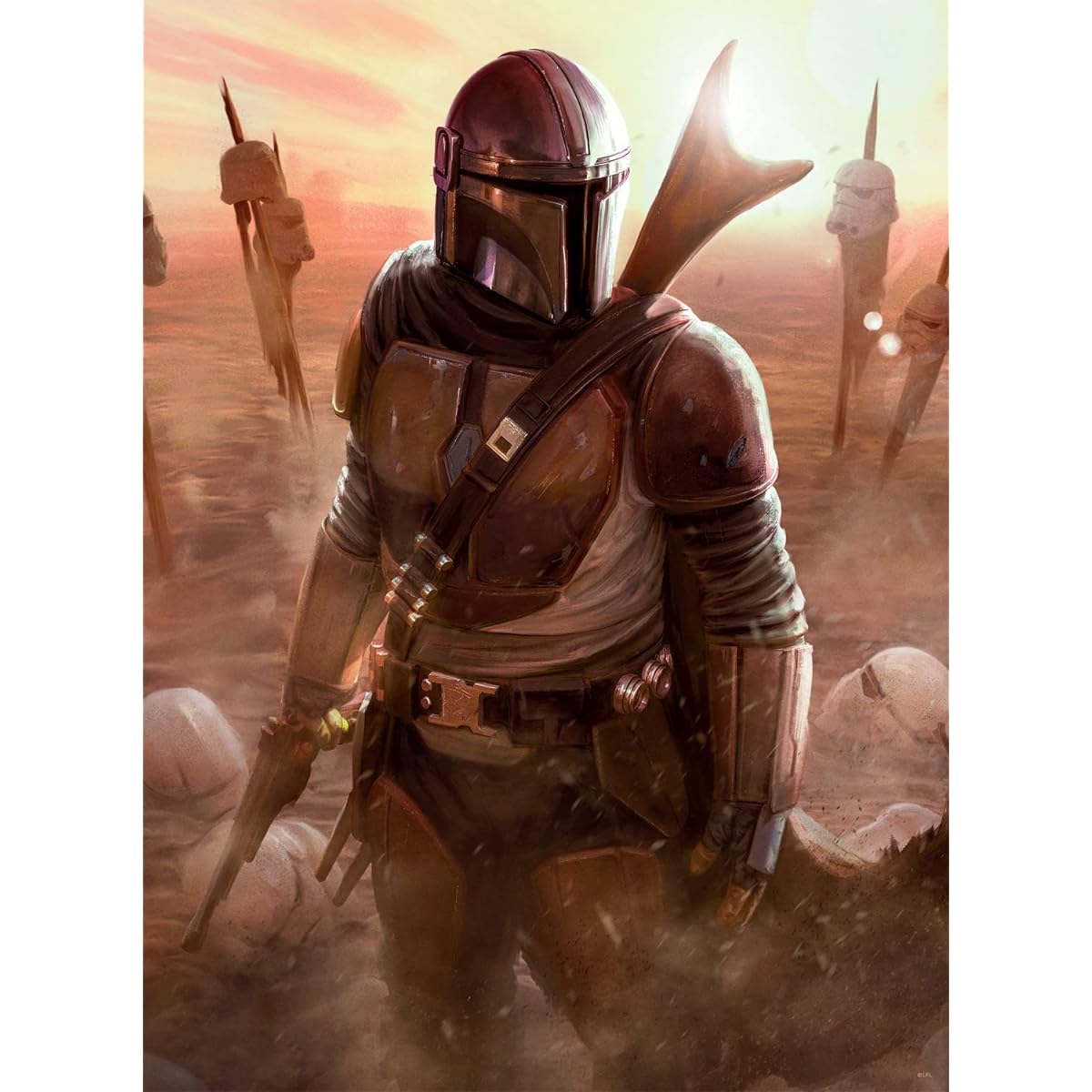 Buffalo Games Jigsaw Puzzle Star Wars Fine Art Collection The Calm After 1000 Pieces