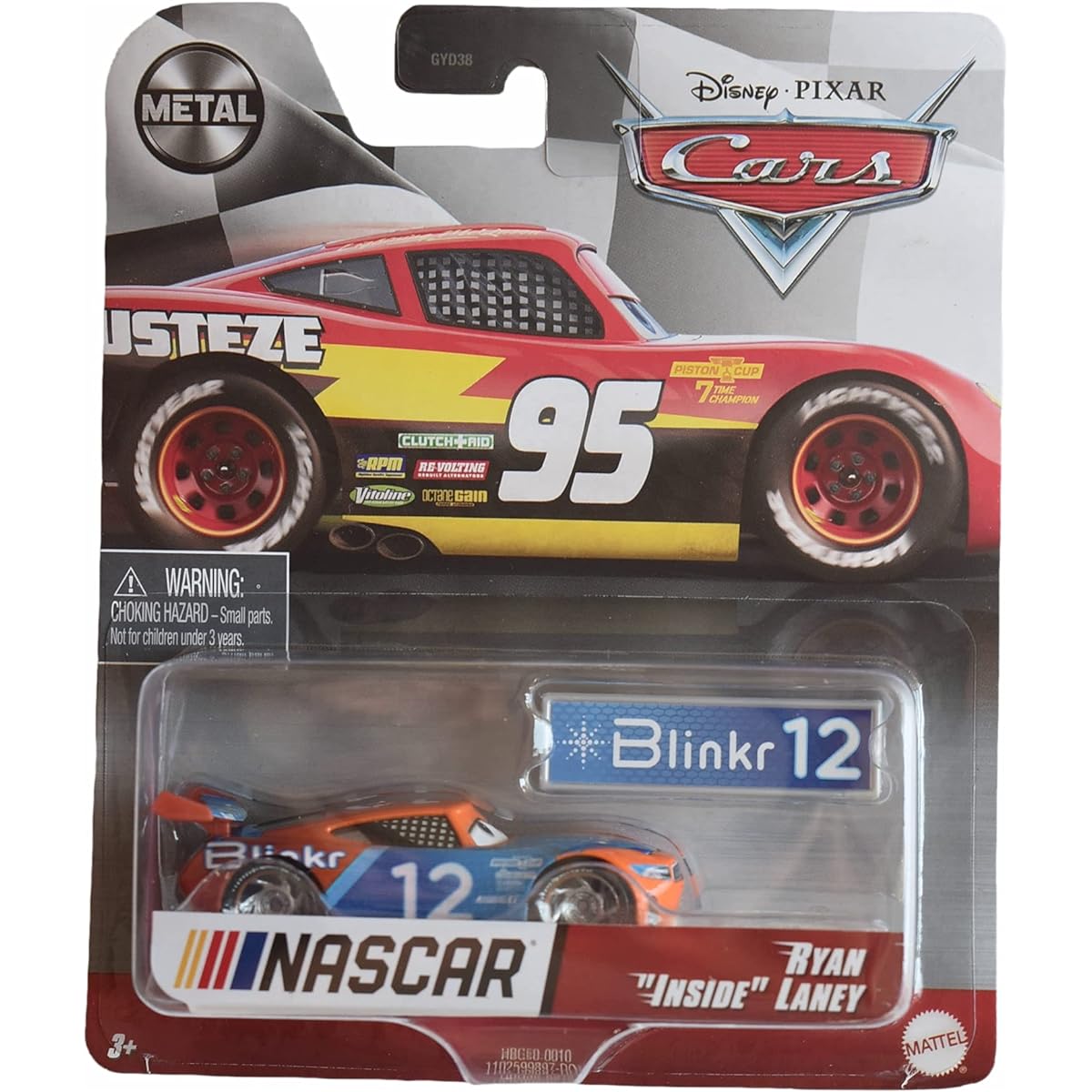 Disney Cars Ryan Inside Rainy [Orange] 1:55 scale die-cast