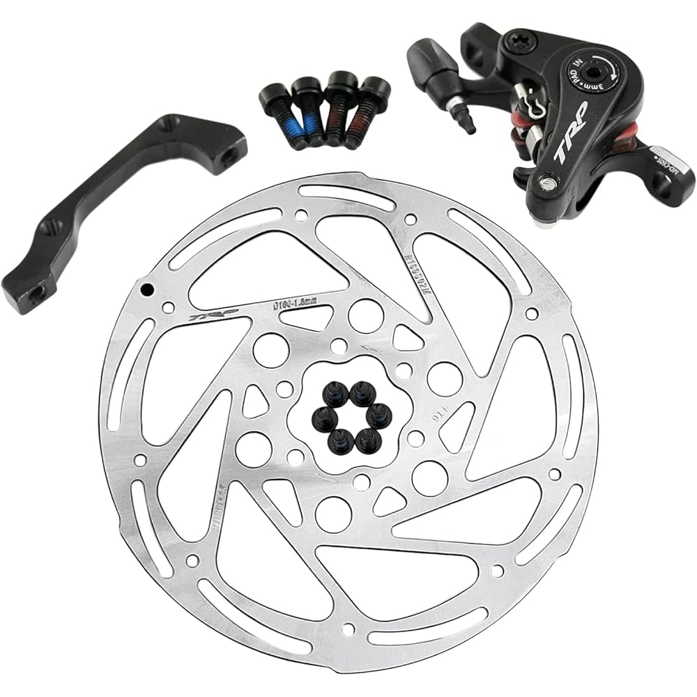 TRP SPYRE-C Road Alloy Mechancial Disc Brake Set 160mm Rotor, Front and Rear, MH1705