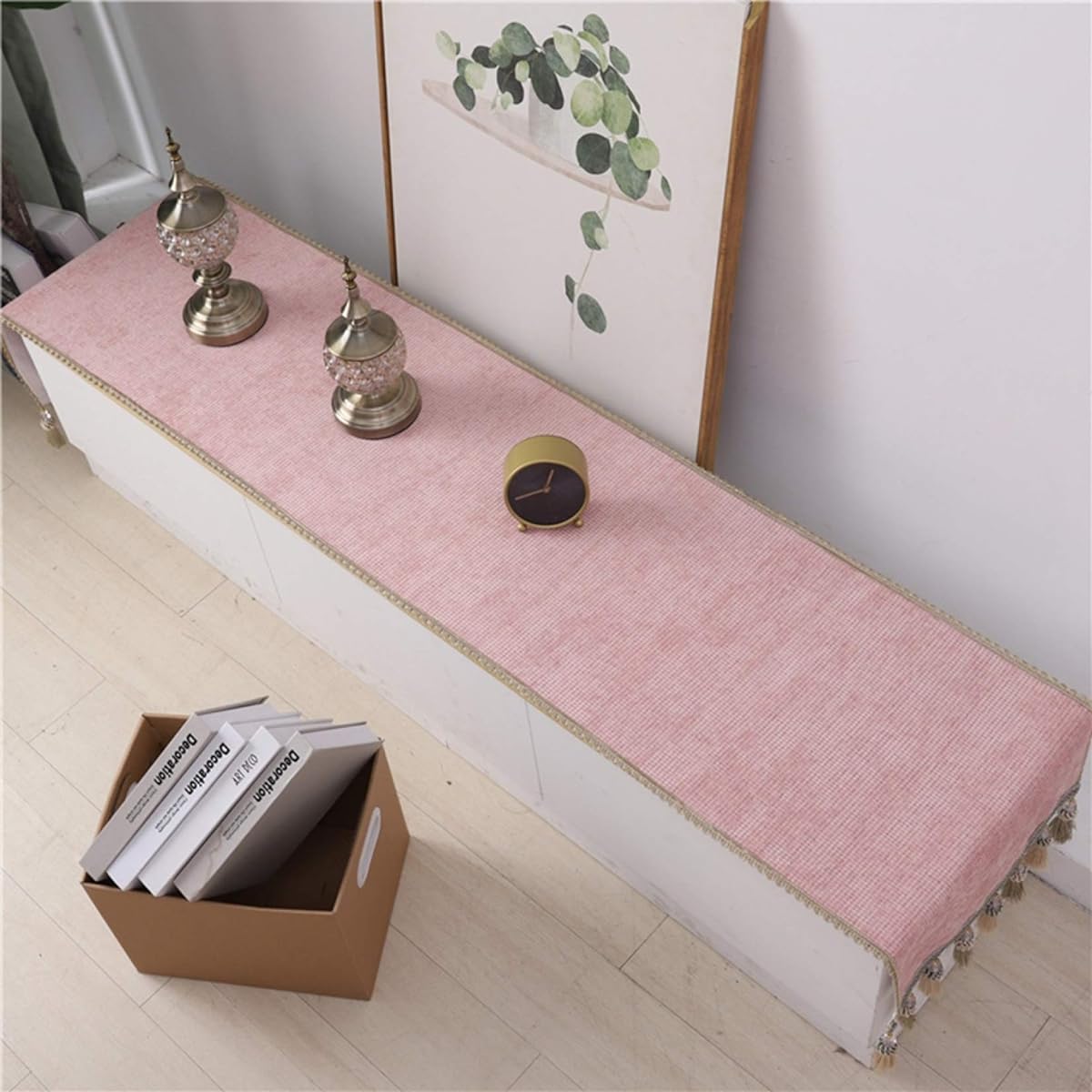 stylish table runner, tablecloth, dining table cover, table cover, table mat, water repellent, kitchen decoration, heat resistant, multi-purpose, interior, non-slip, 45*240, easy to clean, kitchen supplies, table decoration, for meals, simple, color, bed