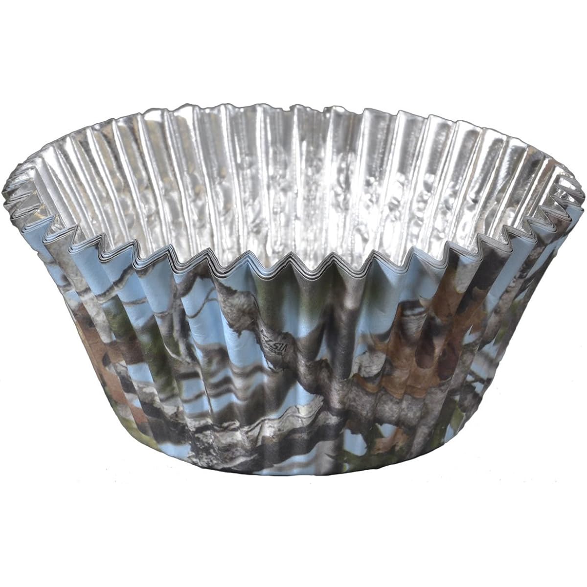 Light Blue Camouflage Cupcake Cup Foils (36 Count)
