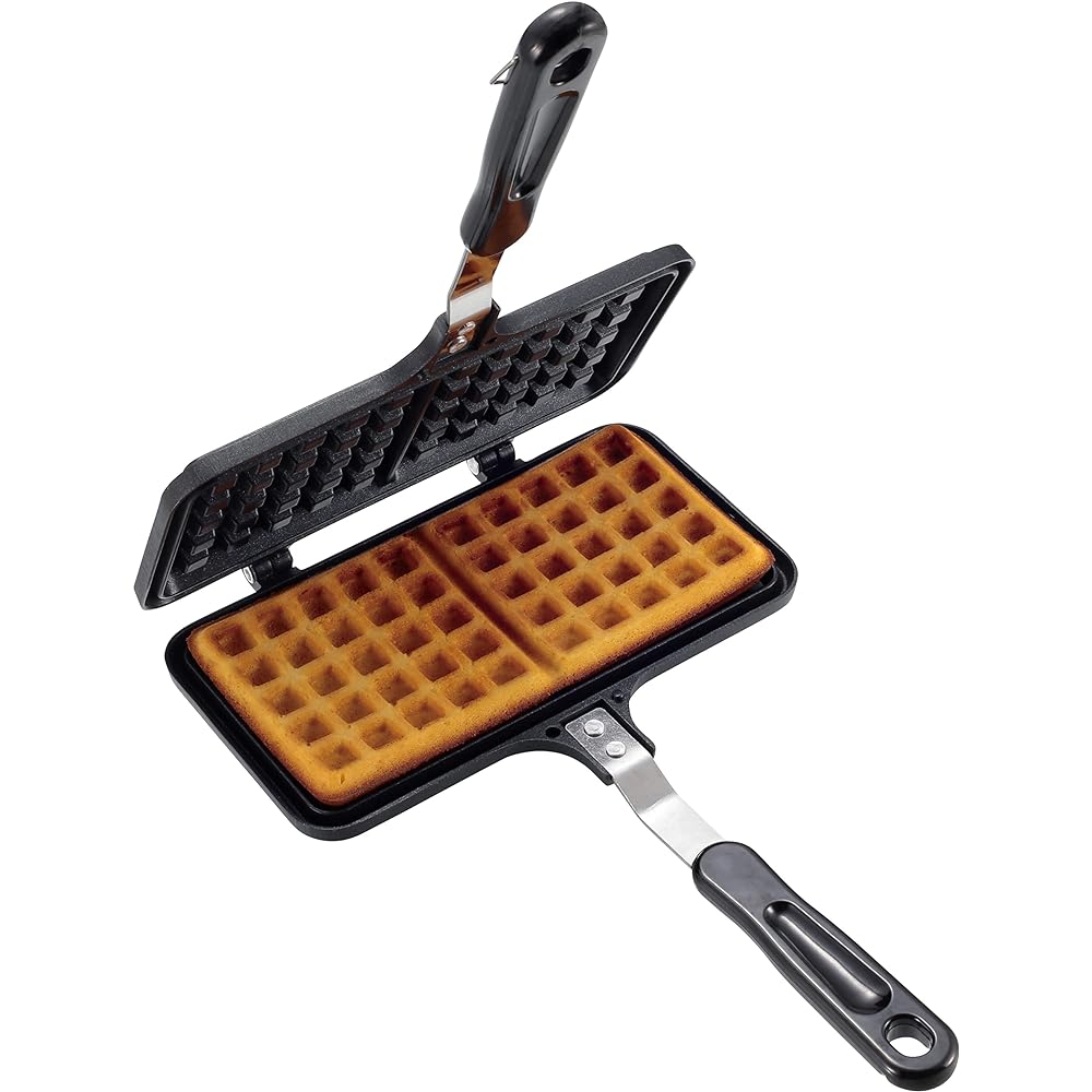 CAPTAIN STAG Hot Sand Maker Hot Sand Toaster Waffle Maker Cast Aluminum Fluorine Resin Processing Open Fire UG-3007/UG-3088