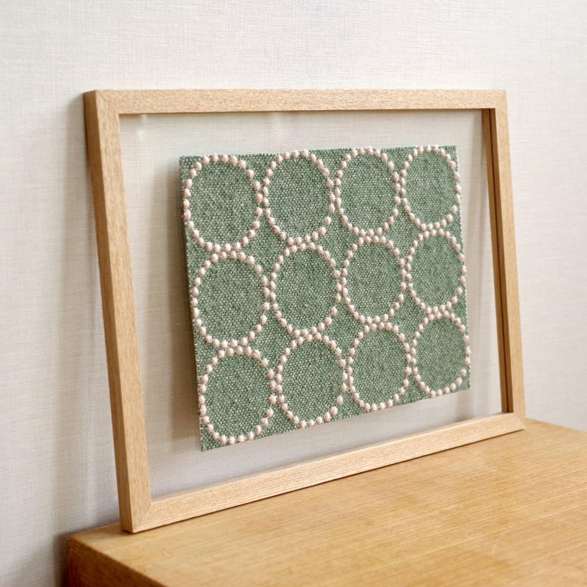 Fabric panel Mina Perhonen Tambourine tambourine interior fabric fabric board green