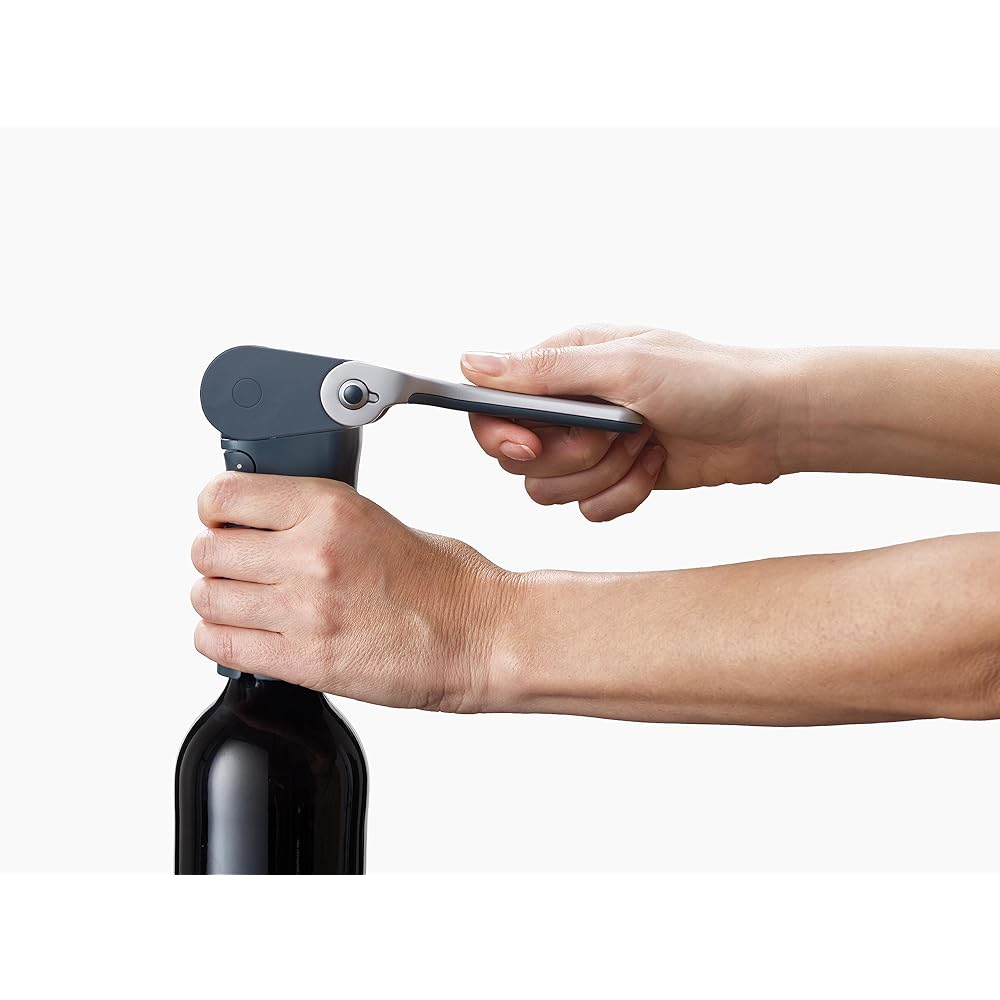 [Genuine product] Joseph Joseph Wine opener corkscrew (Barwise) 20099 that allows you to open bottles without using force with the power of a lever