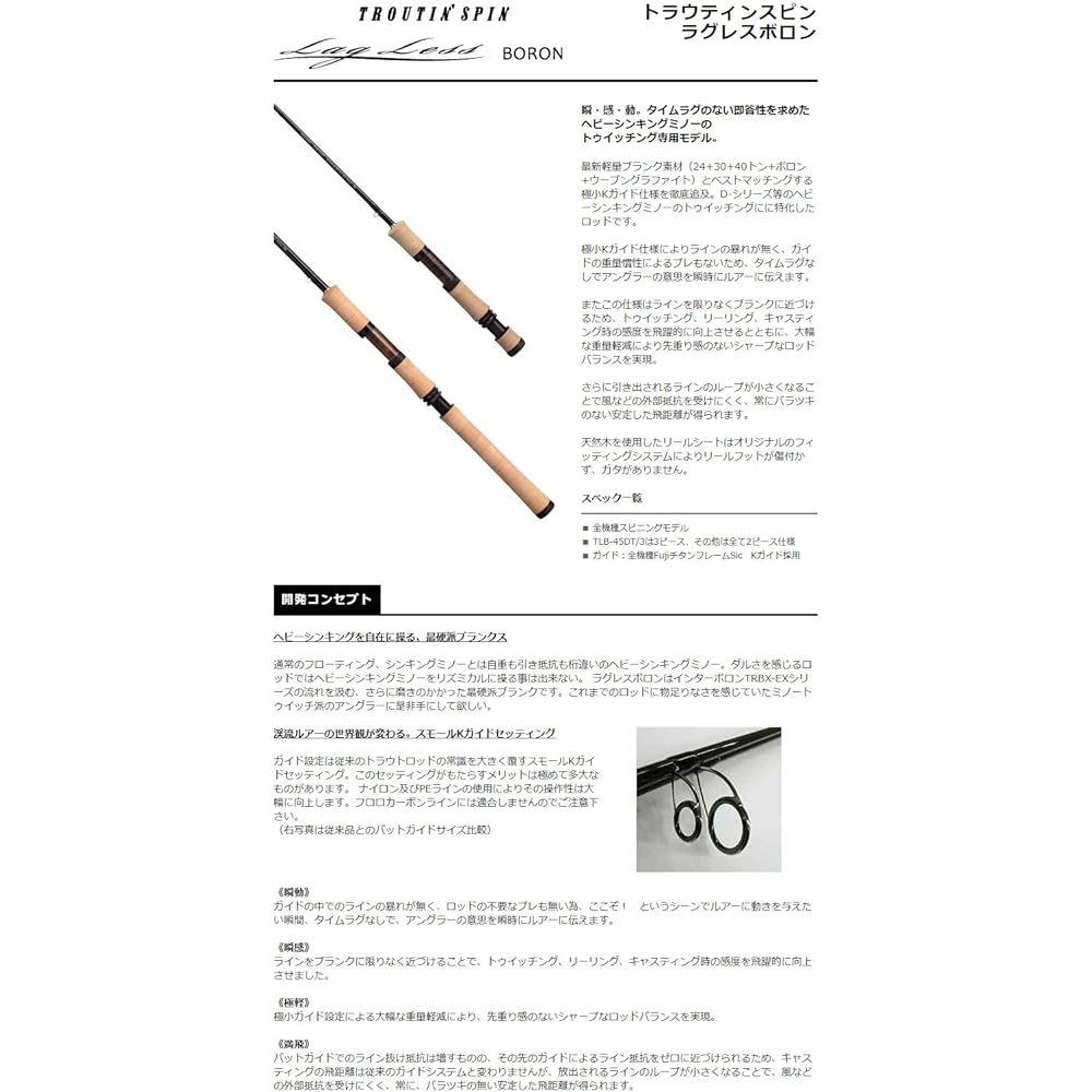 SMITH LTD Rod TRS Lugless Boron