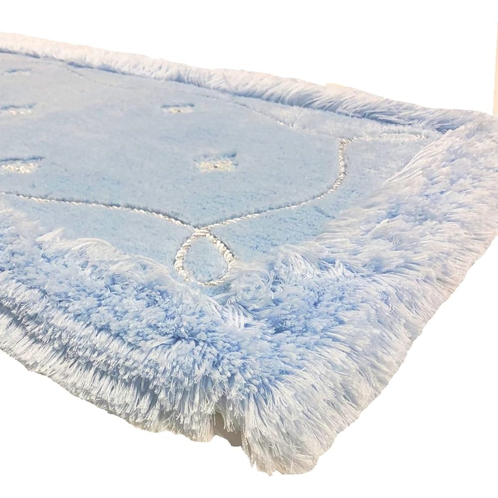 Senko NYNAS Prologue Kitchen Mat Approx. 50 x 120cm Blue with Rhinestones Elegant 19630