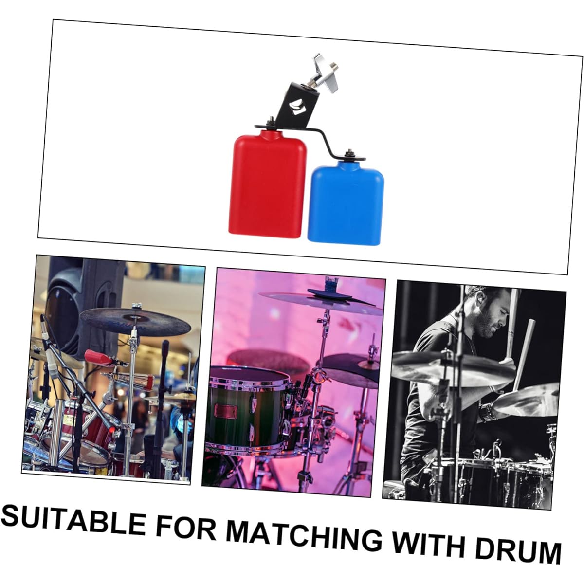 FAVOMOTO drum set cowbell plastic music music accessories cowbell drum set cowbell musical instrument hand percussion cowbell drum set cowbell percussion instrument cowbell major