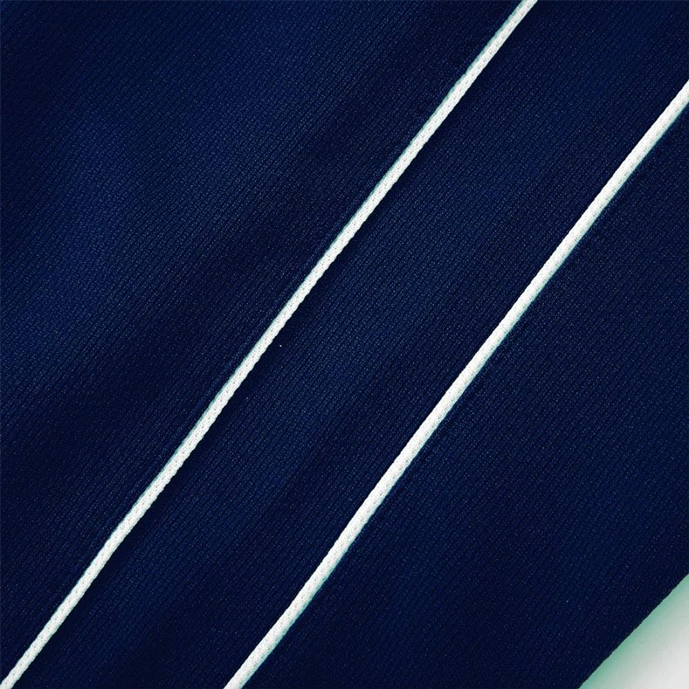 wundou Piping Training Half Pants Sweat Absorbent Quick Drying Jersey Navy P2080-01 Navy