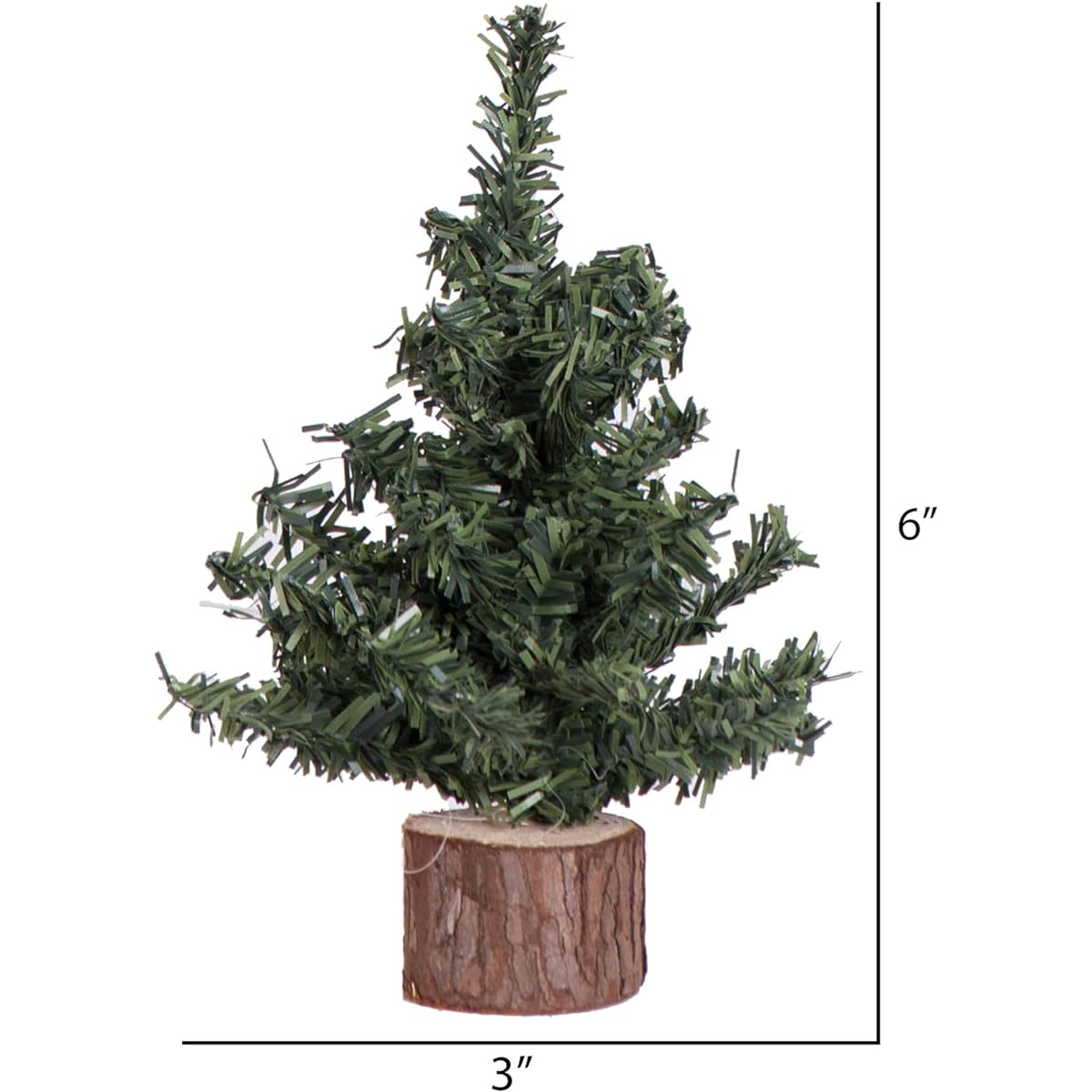 Vickerman 6" Mini Pine Artificial Christmas Tree - No Lights