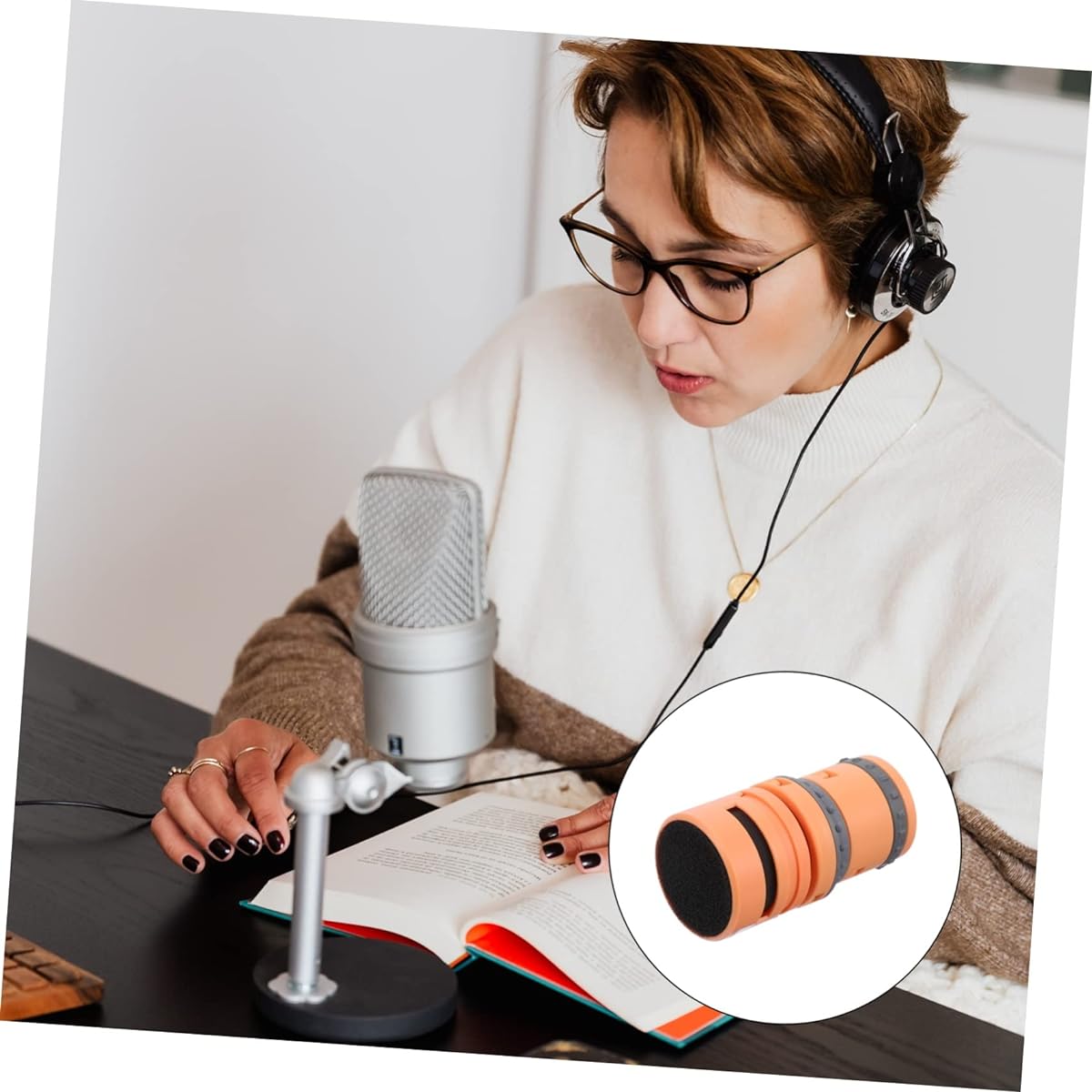 VICASKY 7 Dynamic Microphone Condenser Microphone Noise Cancelling Microphone Wired Microphone Cardioid Directional Microphone Cartridge Noise Cancelling Microphone