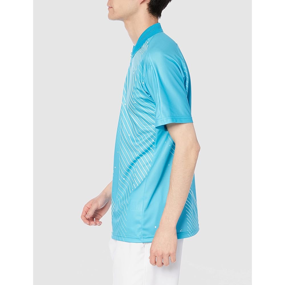 [Mizuno] Tennis Wear Game Shirt Sweat Absorbent Quick Drying Dynamotion Fit 62JA2004