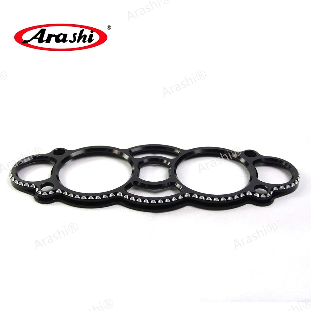 Arashi Speedometer Bezel Cover Compatible Suzuki Hayabusa GSX-R GSX R GSXR1300 GSX1300R GSXR 1300 2008-2017 Motorcycle Accessories Black 1pc