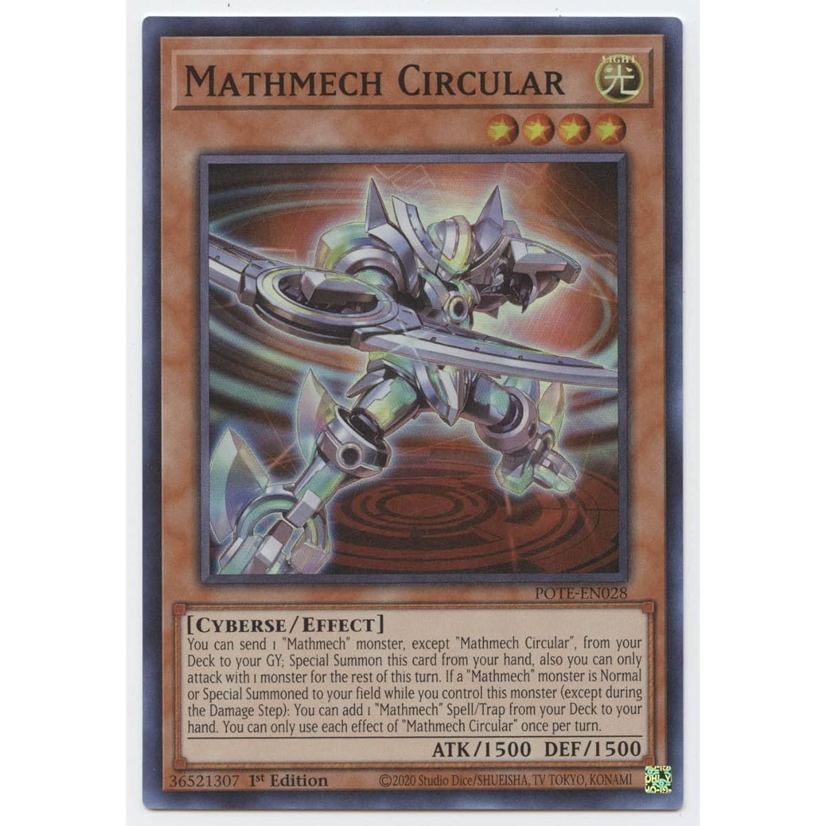 Mathmech Circular - POTE-EN028 - Super Rare - First Edition