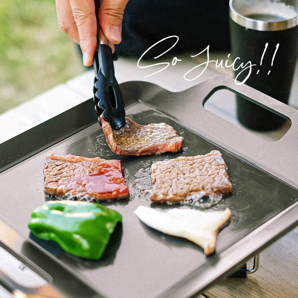 Hot Camp Extra Thick Plate (6mm Thick) Cooking Iron Plate Outdoor Barbecue IH Compatible Grill
