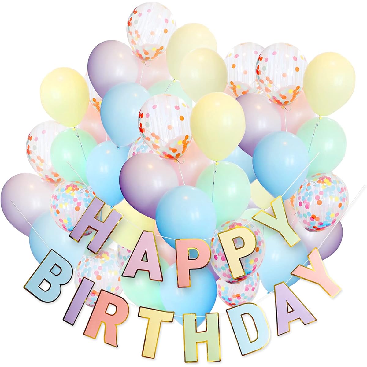 ebabyland marble balloon 50P+banner_pastel