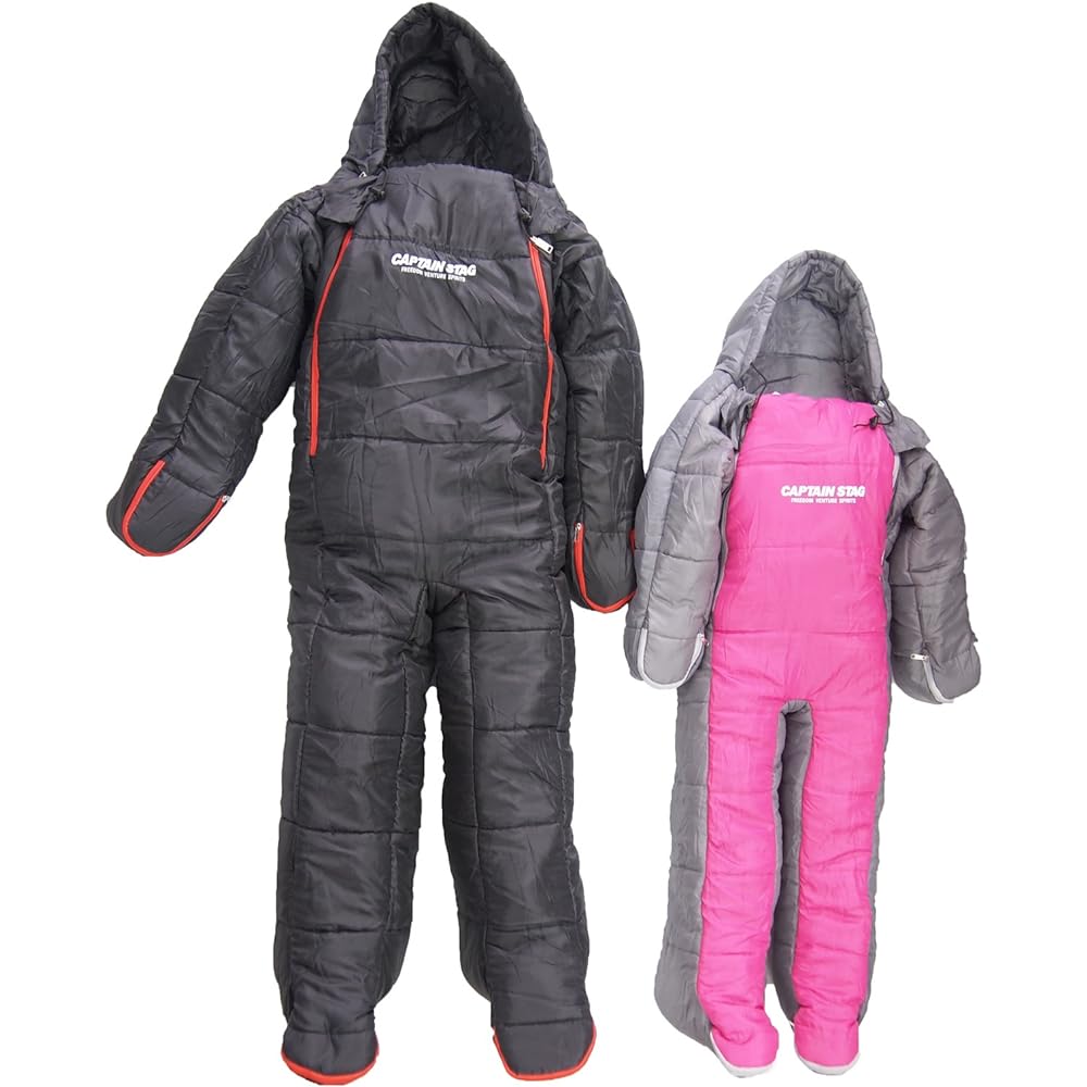 Captain Stag Sleeping Bag Washable Human-shaped Sleeper 140 Children's UB-13