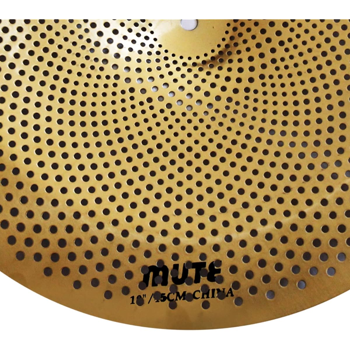 Arborea Mute Cymbal Low Volume Cymbal Golden Splash Crash Mute Cymbal for Practice (18 Inch China)