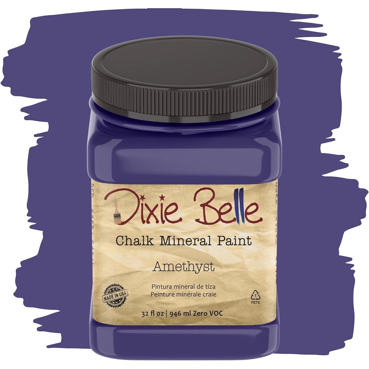 Dixie Belle Paint Company Chalk Finish Furniture Paint (Amethyst) 32oz Purple DBAmethyst