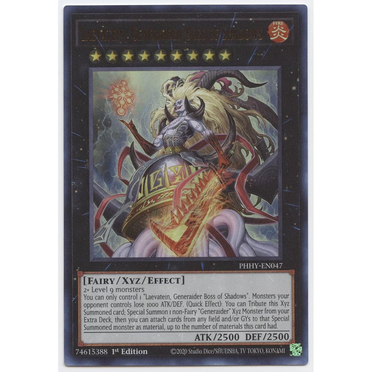 Leibatein Generaider Boss of Shadows - PHHY-EN047 - Ultra Rare - 1st Edition