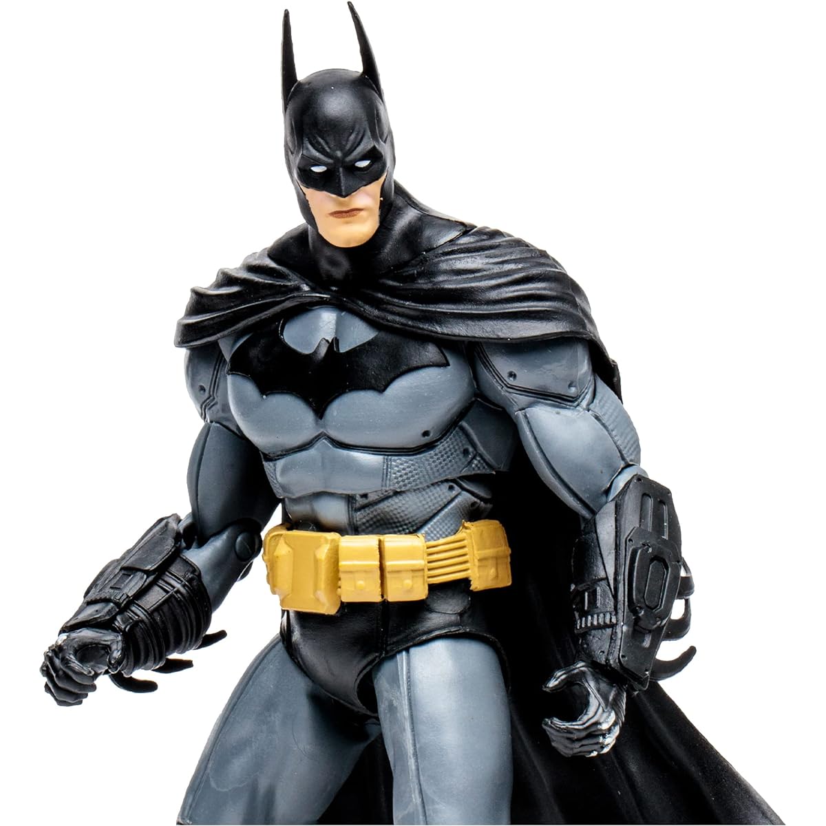 McFarlane Toys DC Gaming Build-A 7-Inch Batman Action Figure with 22 Moving Parts Collectible DC Batman Arkham City Figure with Stand Base and Unique Collectible Character Card - Ages 12+