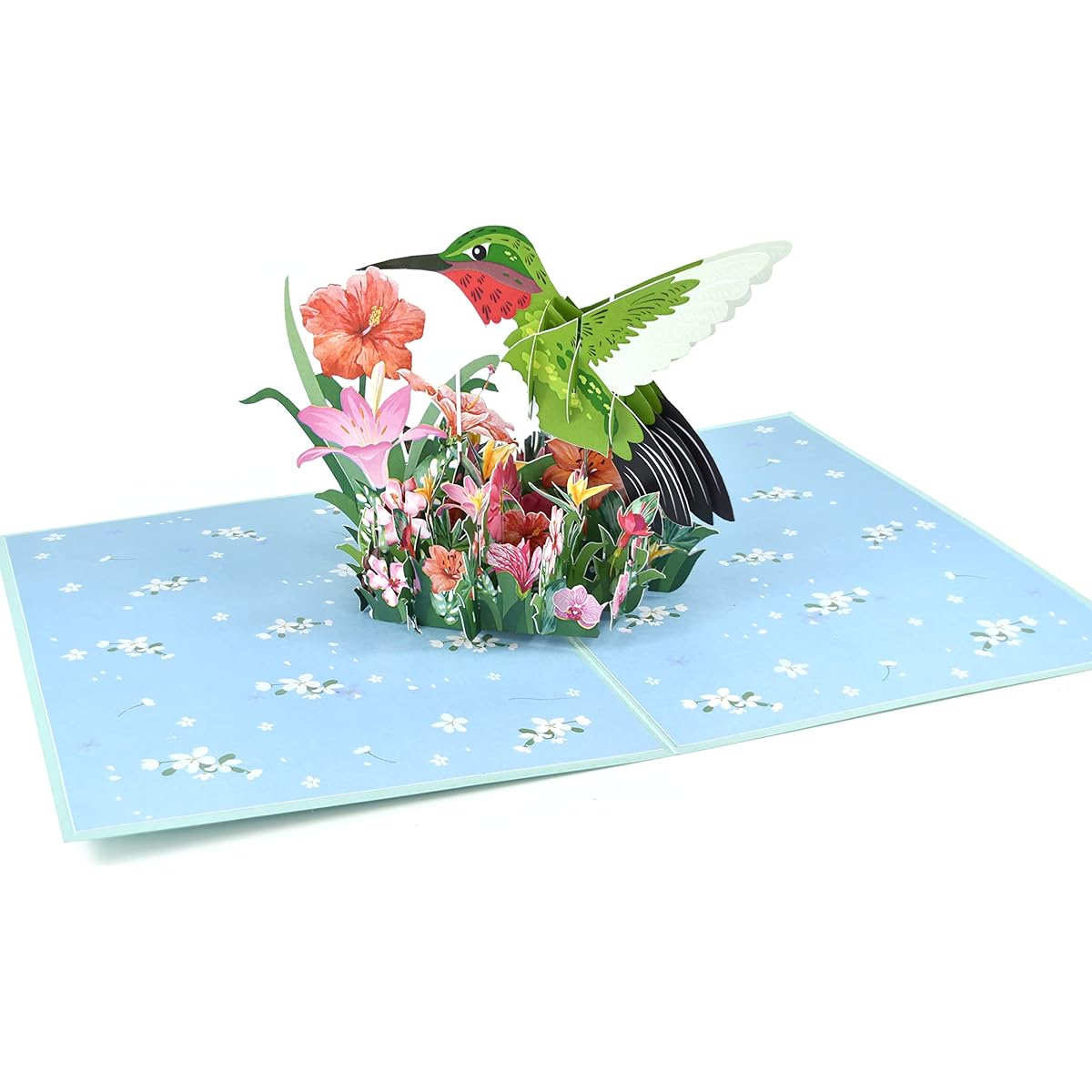Hummingbird Pop Up Card Birthday Card Mother's Day Card Summer Card Thoughts Bird Lover
