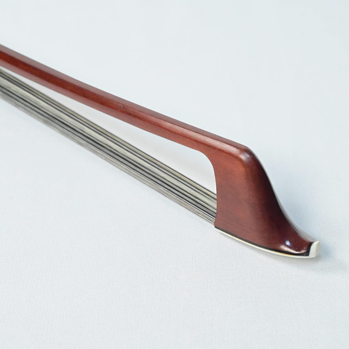 ARTIGIANO&VIOLIN Ebony Frog IPE Double Bass Bow Square Bow Black and White Mixed Hair French Style AT-055