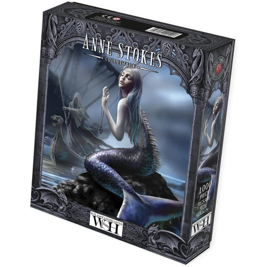 Anne Stokes - Soul's Purpose - 1000 Piece Fantasy Jigsaw Puzzle Anne Stokes Puzzle Artwork Dark Gothic Mermaid Fantasy Siren (Includes Puzzle Poster Guide)