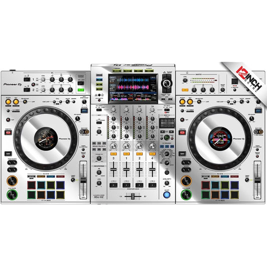 12inch SKINZ/Pioneer DJ XDJ-XZ SKINZ Metallics (Mirror Silver) [Skin for XDJ-XZ]