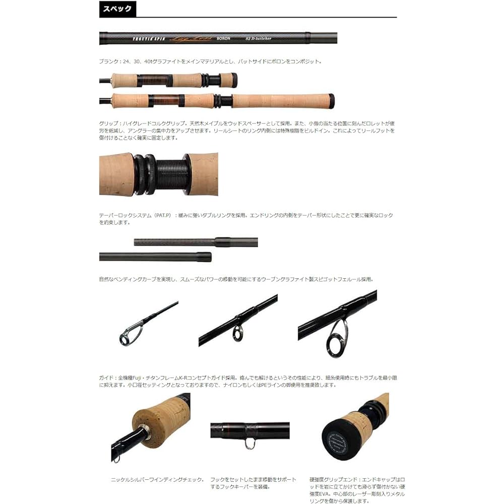 SMITH LTD Rod TRS Lugless Boron