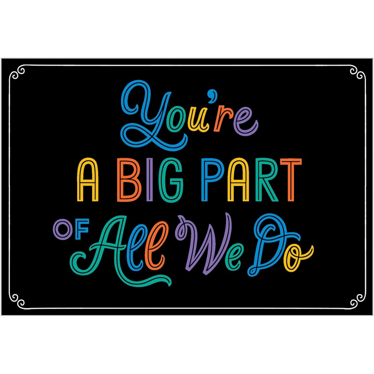 Hallmark Business Thank You Card - Employee Appreciation - Colorful Letters (25 Greeting Cards)