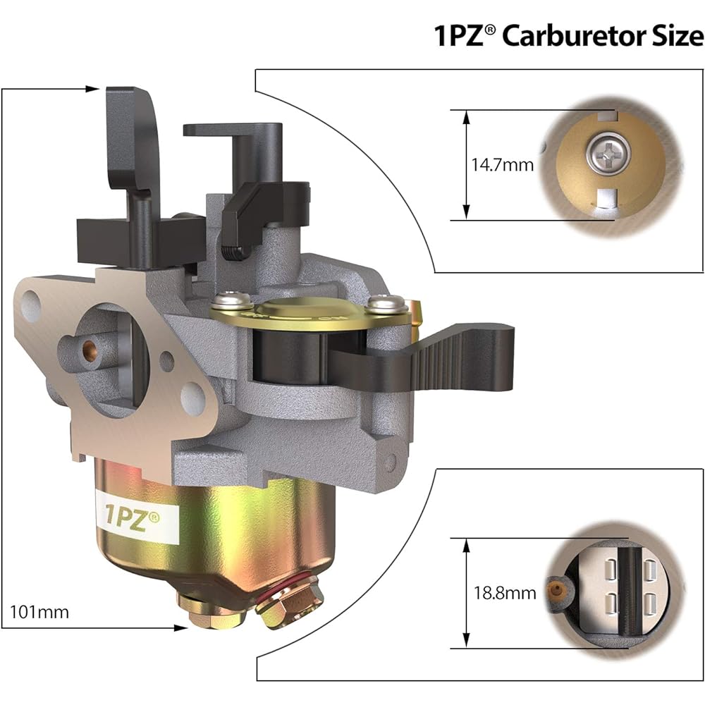 (UM7) Carburetor Carb with Gasket All Years Monster Moto MM-B80-AF/MM-B80-BR / MMB80B / MM-B80B 80cc 2.5 hp 4-Stroke Mini Bike