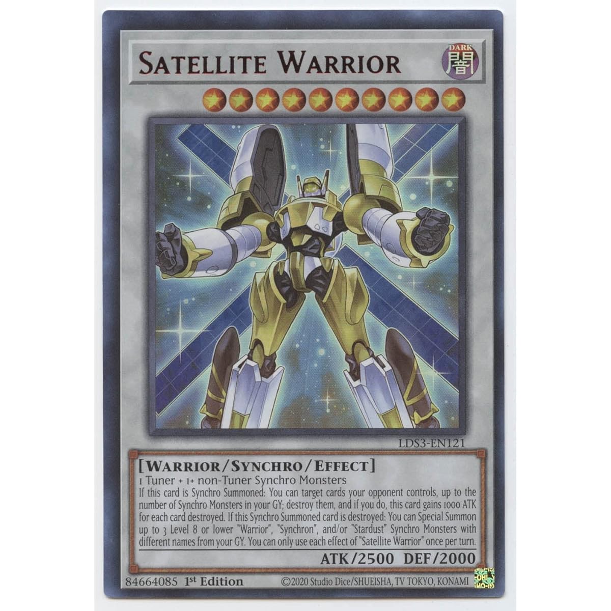 Satellite Warrior (Red) - LDS3-EN121 - Ultra Rare - 1st Edition