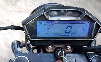 BLUERICE 199 Kph Mph Universal Motorcycle Speedometer Digital LCD Odometer Tachometer