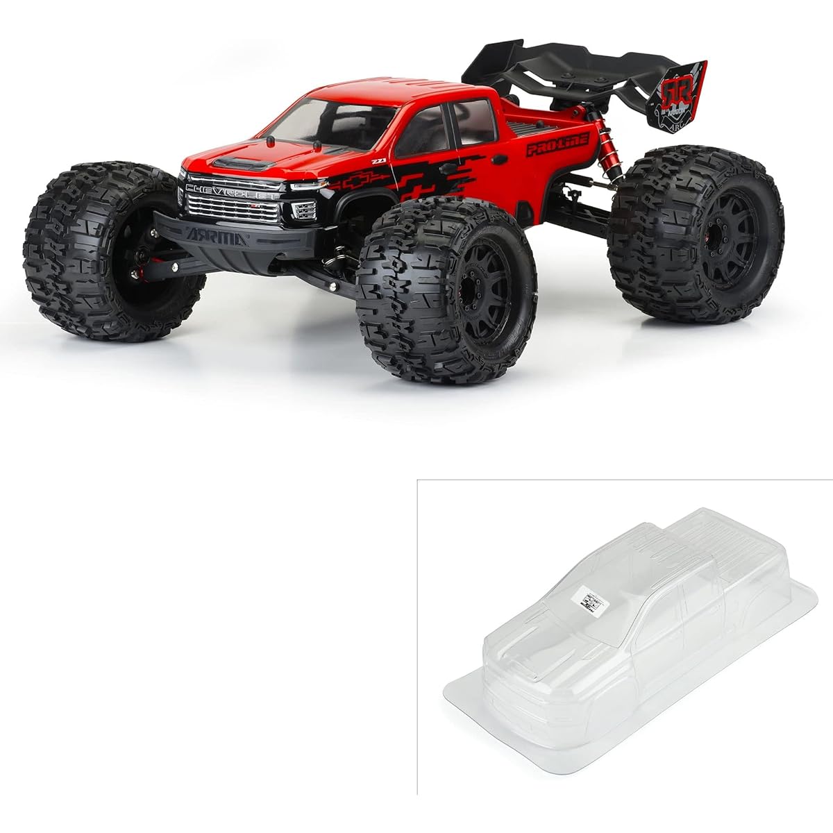 Pro-line Racing 1/8 2021 Chevrolet Silverado 2500 HD Clear Body PRO359200 Car/Truck Body Wing & Decal
