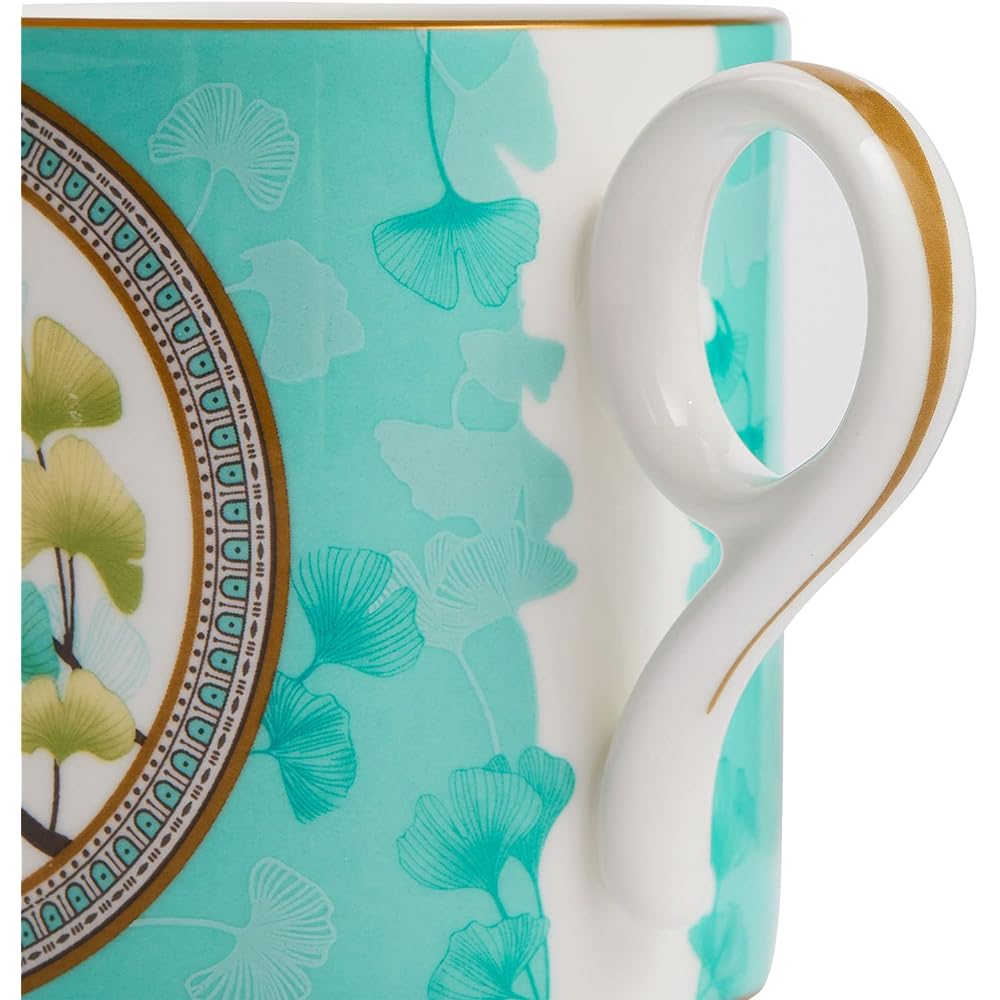 [Regular Imported Product] Wedgwood Wanderlust Mug Tokyo Mug Ginkgo Emerald Green 350ml Wedding Gift Present 1064095