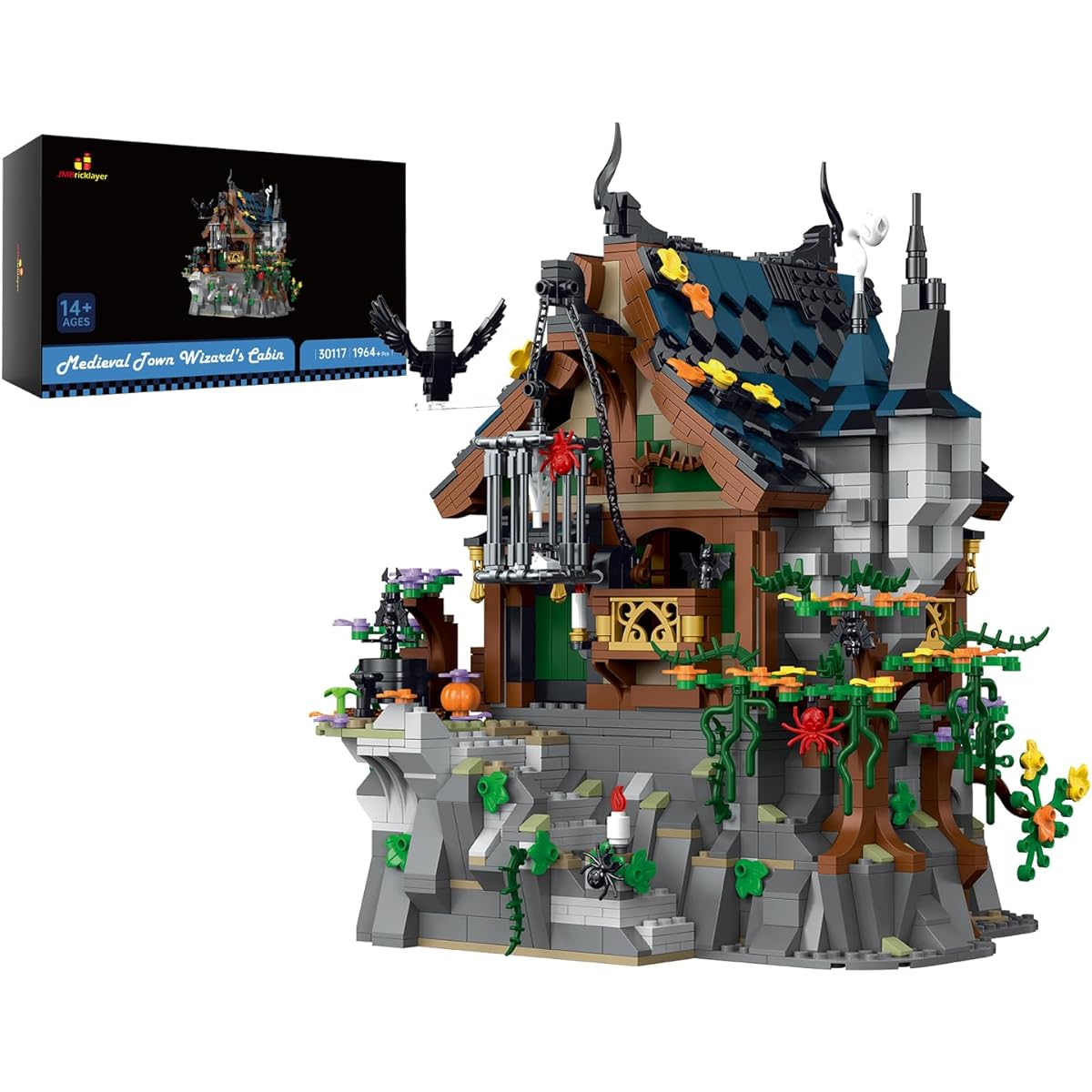 JMBricklaye 30117 Medieval Town Wizard's Cabin Building Kit