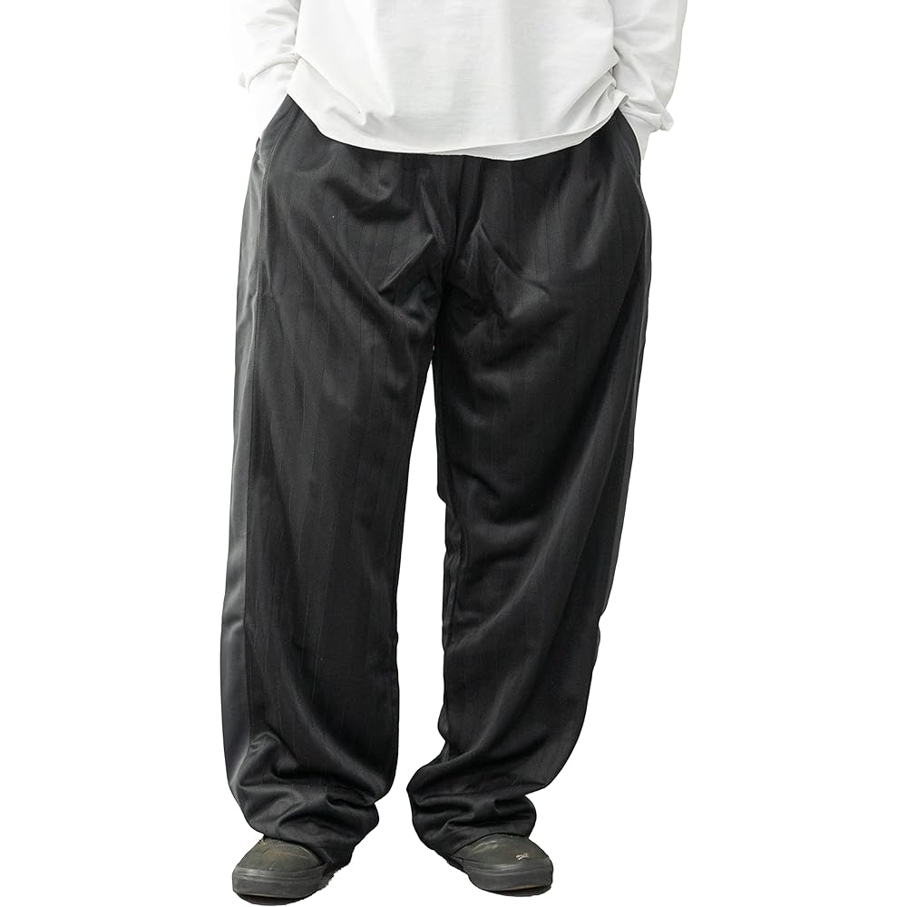 [Scone] Men's Jersey Pants, Large Size, Shadow Stripe, Side Line, Athletic Wear, Sportswear, Loungewear, Training Wear, Running, Walking, 3L, 4L, 5L