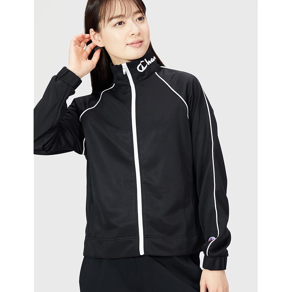 [Champion] Jersey Full Zip Jacket Stand Neck Training Suit Quick Drying UV Protection Jersey Top Script Logo Club Activities Gym Loungewear CWSTSE01 Women's