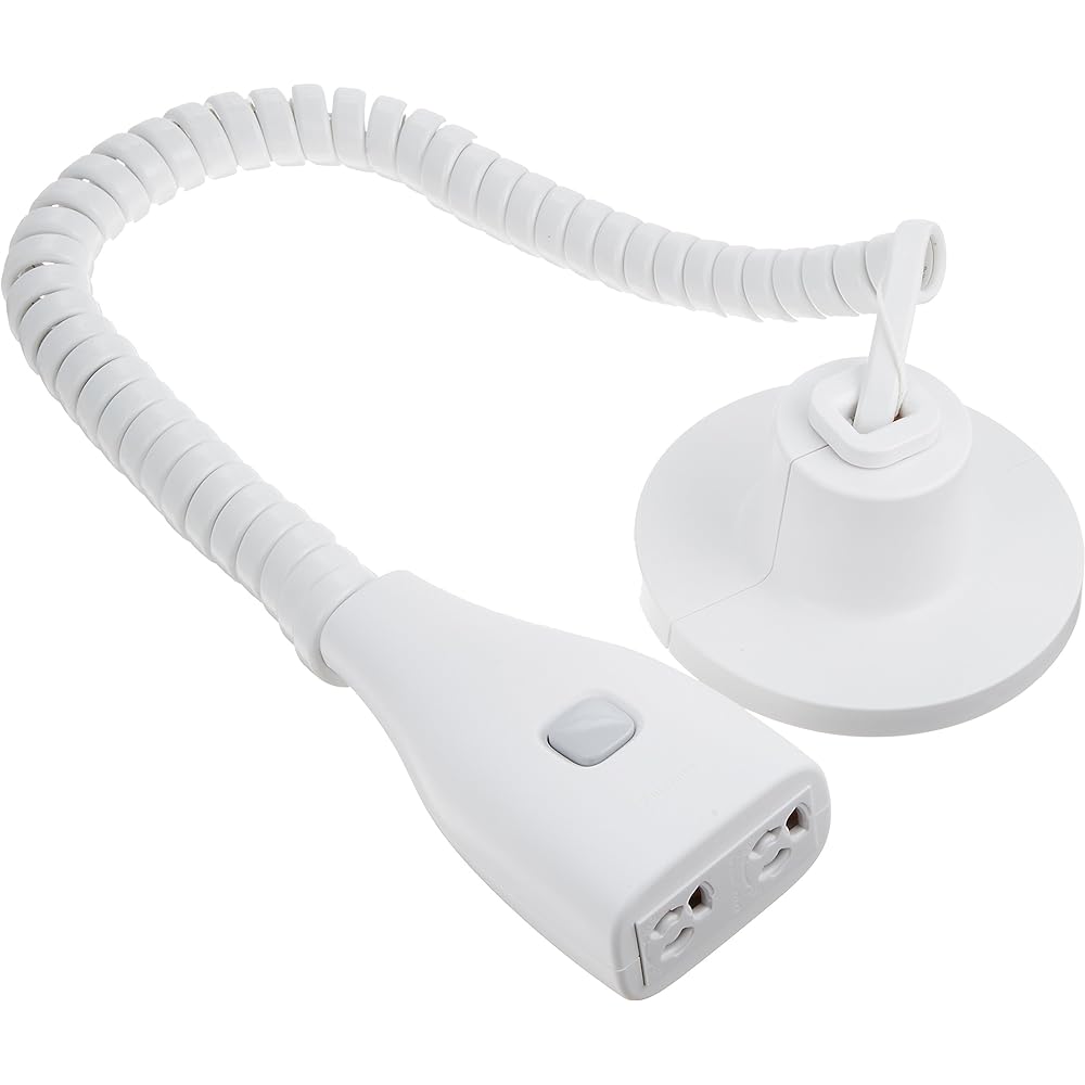 Panasonic Grounding Reeler Outlet Grounding 2P15A with Hook Cap, 1.8m White WG871281W