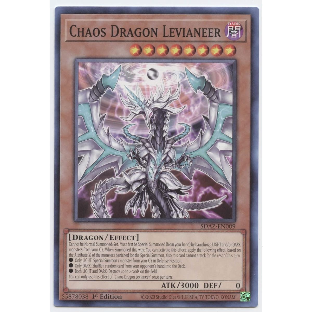 Chaos Dragon Levia - SDAZ-EN009 - Common - 1st Edition.
