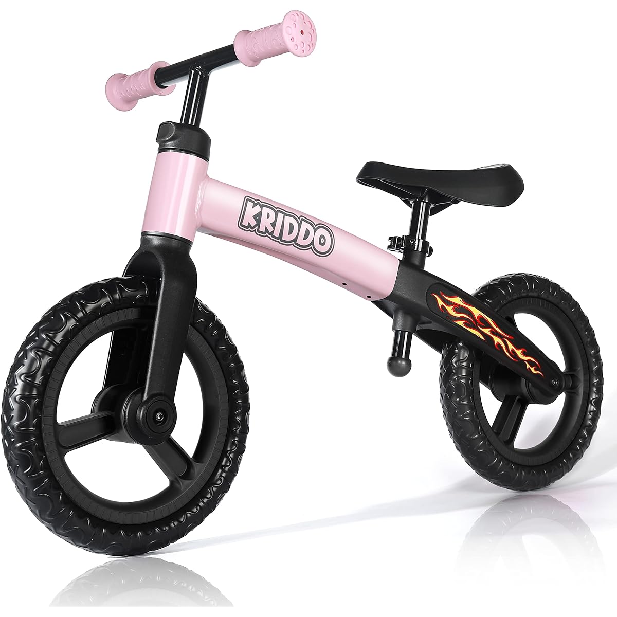 KRIDDO Toddler Balance Bike for 2 Years 18 Months - 3 Years Old Early Learning Interactive Push Bicycle Gift Bike for 2-3 Year Old Boys Girls Pink