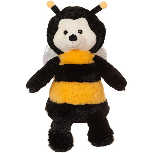 Apricot Lamb Bee Plush Toy Fluffy Cute Bee Sitting Height 25cm