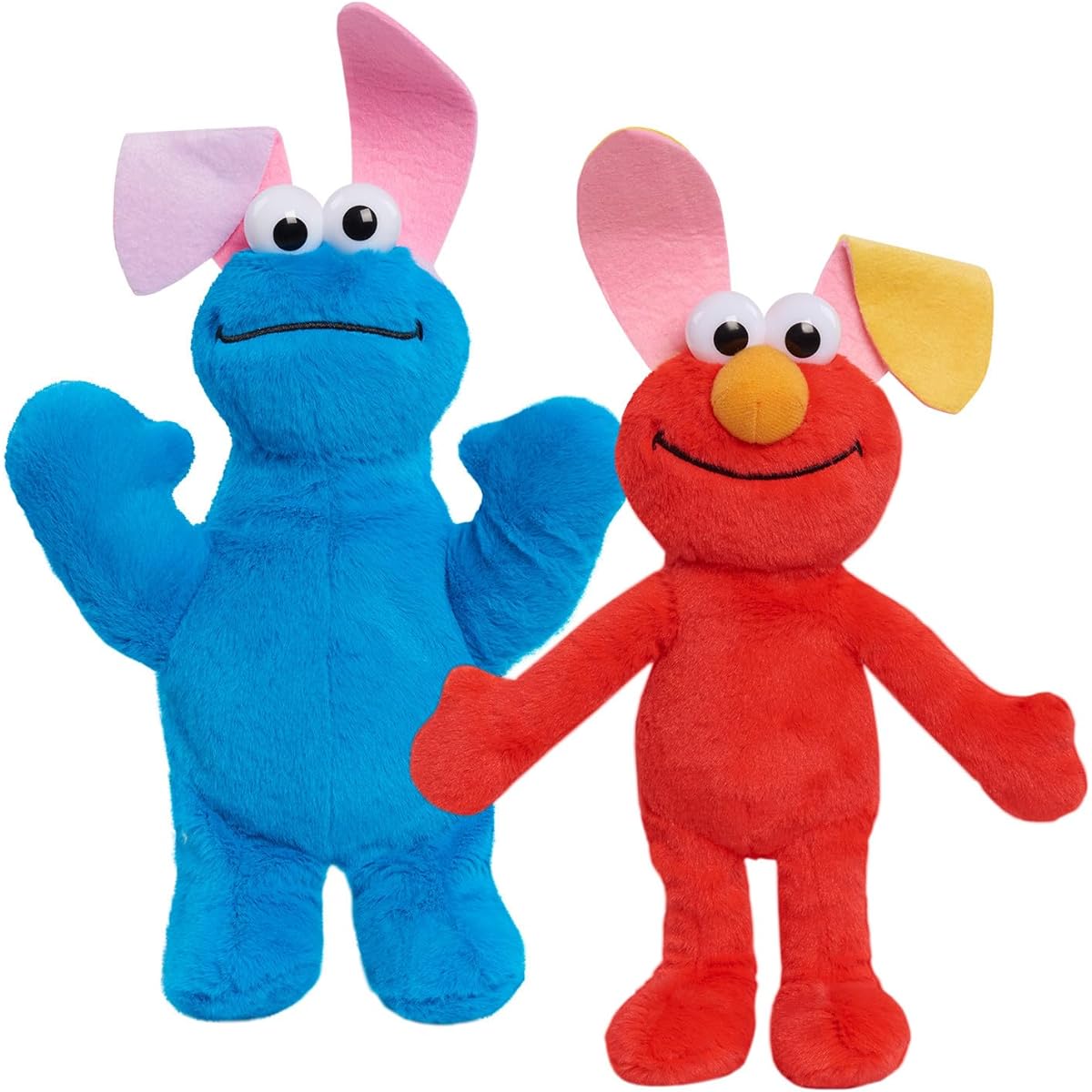 Just Play Sesame Street Easter Small Plush Toy Set Elmo and Cookie Monster Kids Toys Ages 18 Months