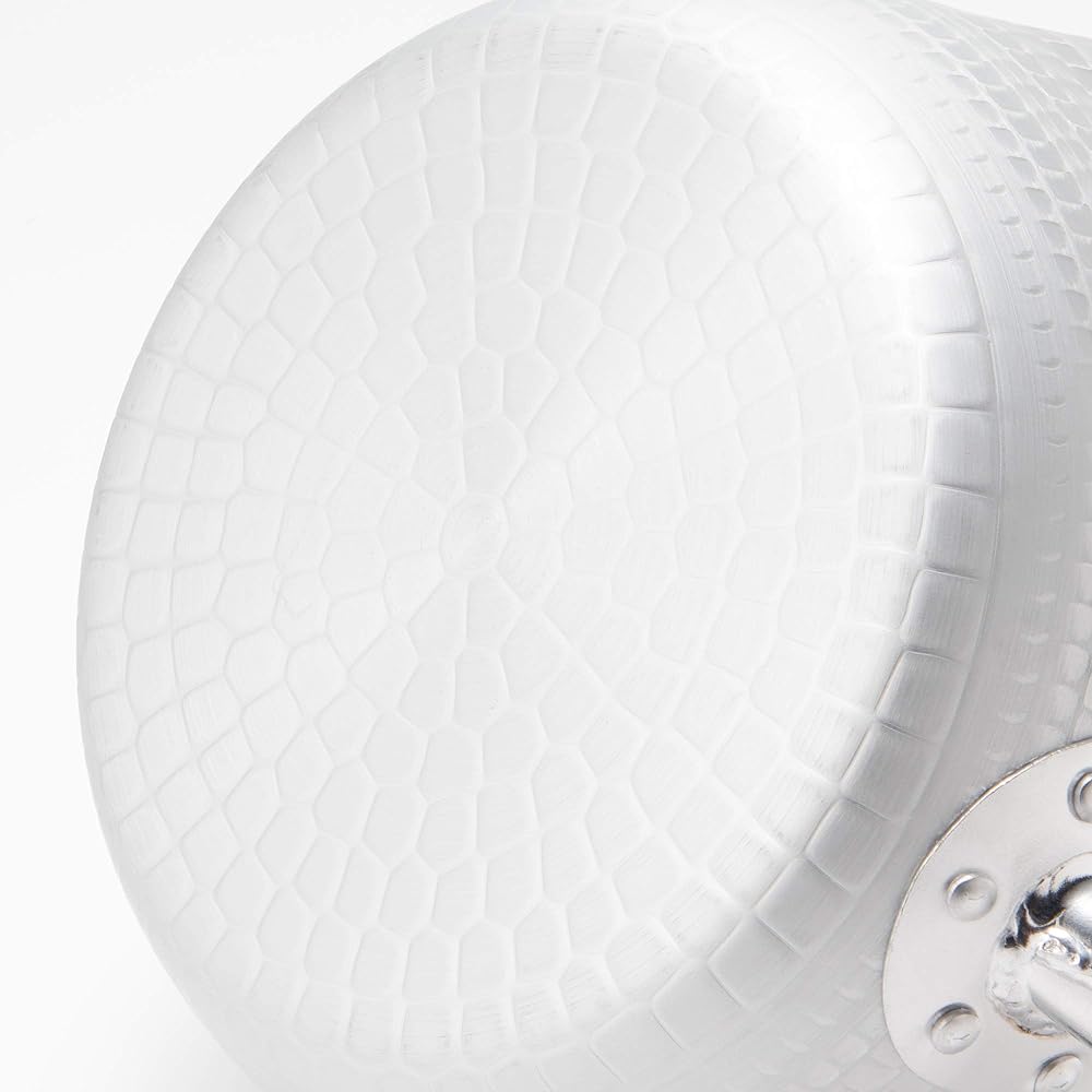 Endo Shoji Commercial Yukihira Pot 27cm (Double-mouthed) Body Aluminum Handle Natural Wood AYK04027