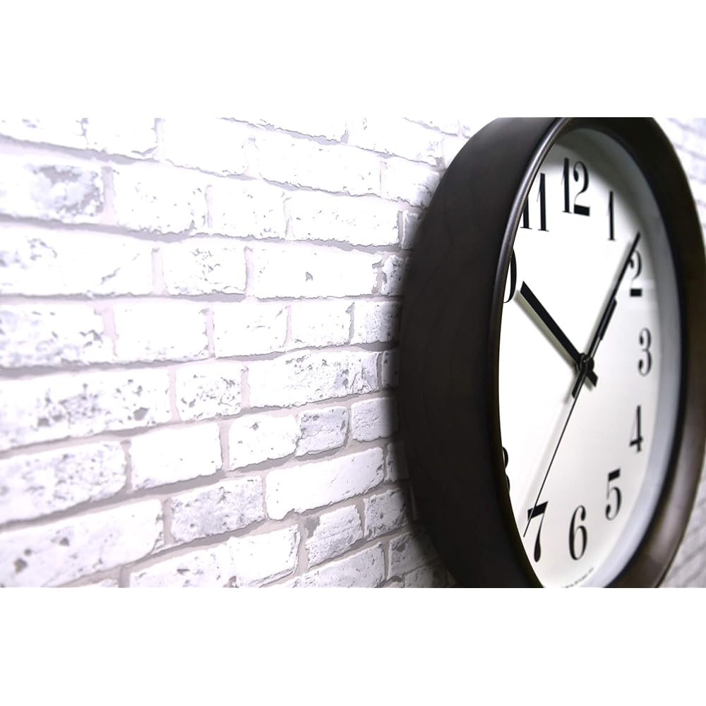 Made in Japan Santeru Radio Controlled Clock Dark Brown SR12DBK