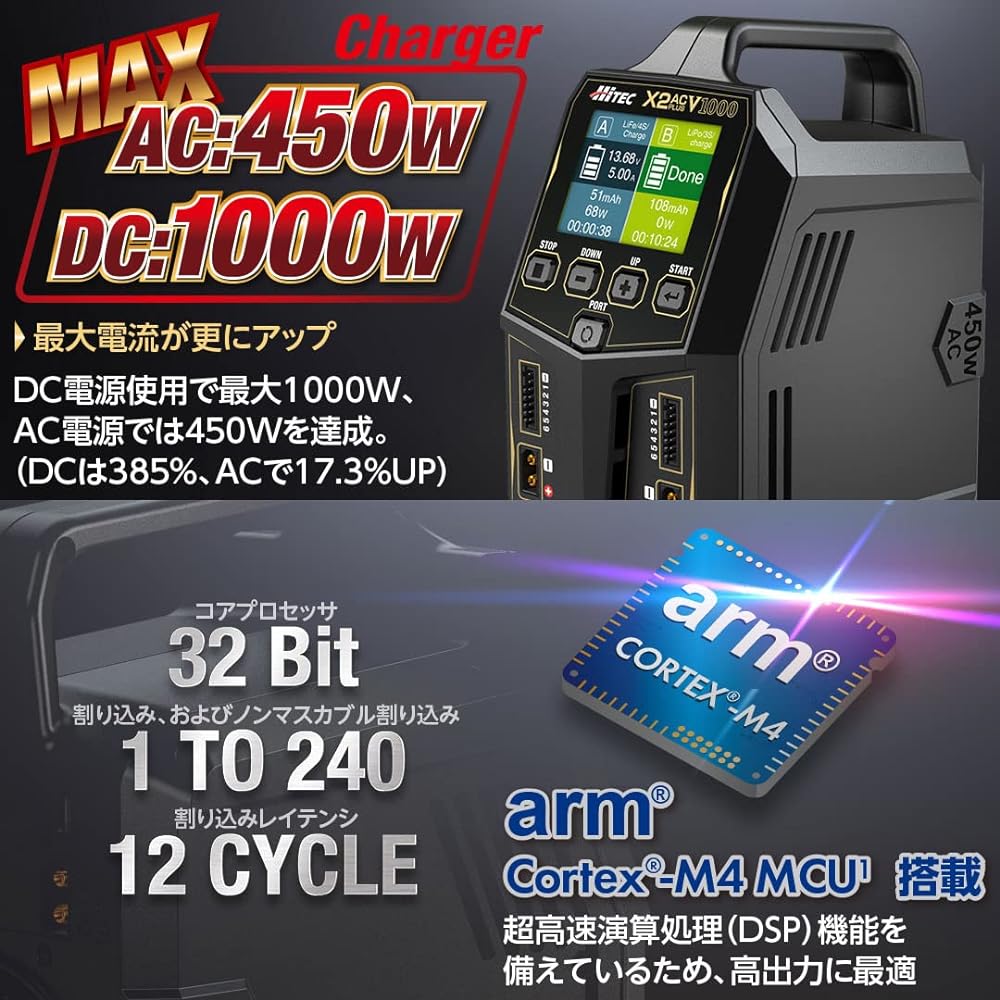 Hitech Multi Charger X2 AC Plus V1000 Japanese Genuine Product 44325