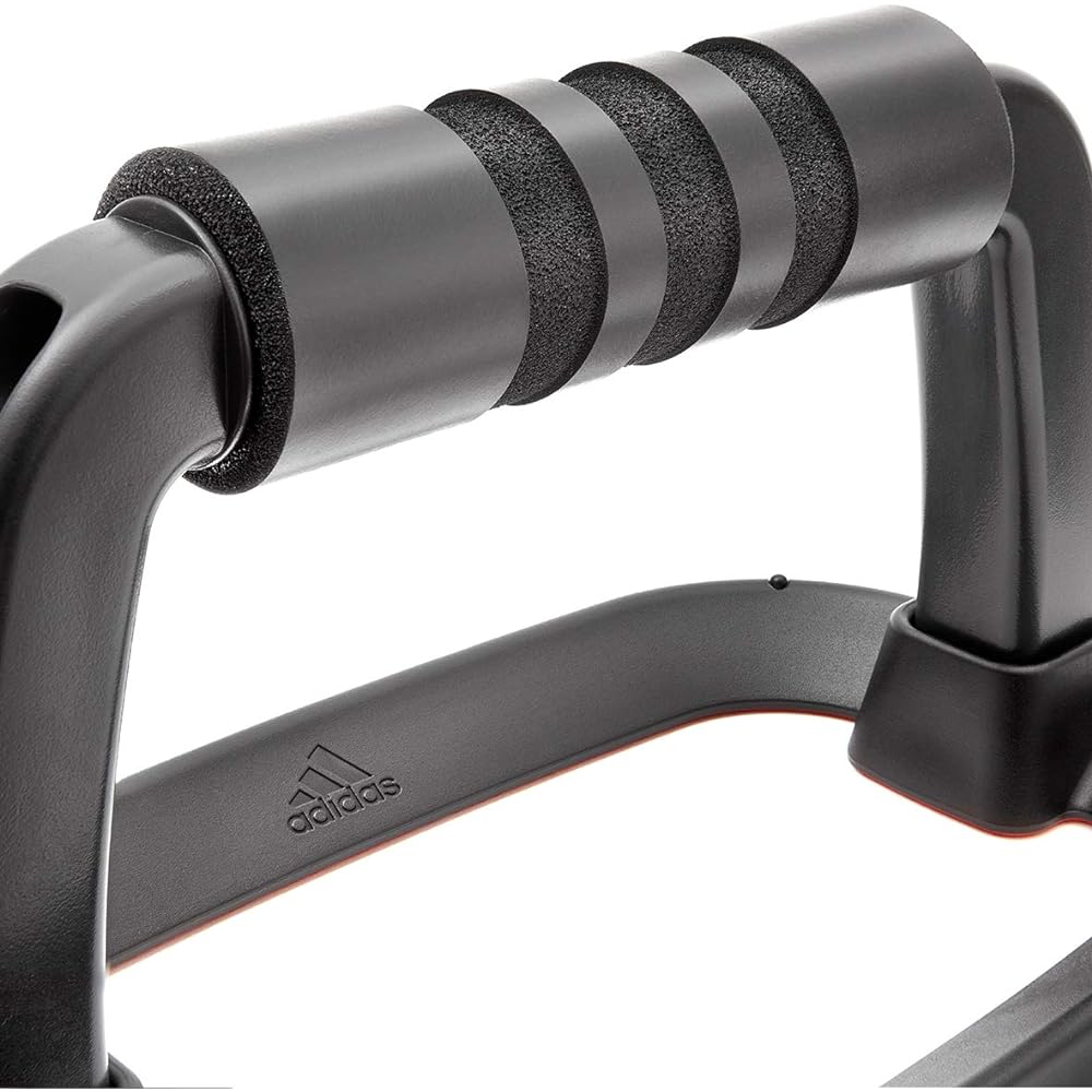 adidas Performance Push Up Bar Vertical Design with Number Display Durable Compact Storage Set of 2 ADAC-12232