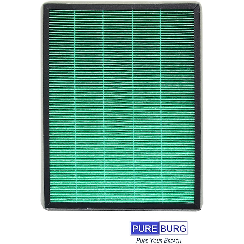 PUREBURG Replacement Filter Set Compatible with Rabbit Air BioGS 2.0 (SPA-625J) Air Purifier, Product Number GS2J-KIT, True HEPA Filter Activated Carbon Odor Filter Set, PM2.5 Odor Smoke Volatile Organic Compounds VOCs Elimination