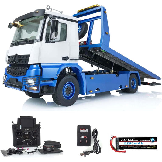 1/14 JDM 196 RC Hydraulic Flatbed Tow Truck Tow Recovery Vehicle for Adults